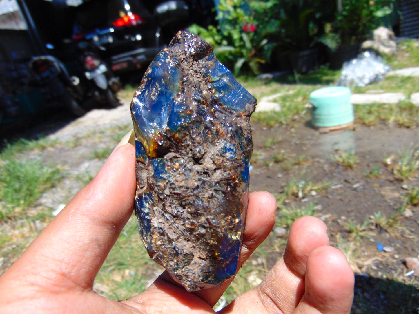 56 gram Rough Raw Indonesian Blue Amber for Healing RBM64