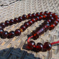 47 gr Hand Tasbih Mesbah Rosary 36 Beads 12 mm Indonesian Cherry Red Amber for Healing No.34
