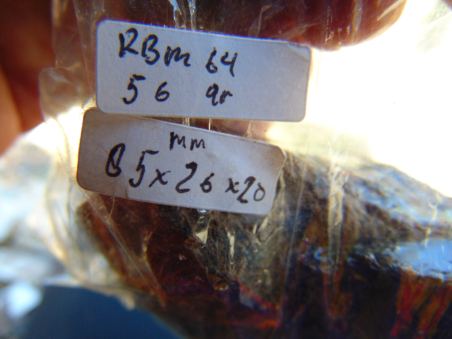 56 gram Rough Raw Indonesian Blue Amber for Healing RBM64