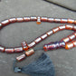 86 gr Komboloi Rosary 33+2 Beads 12x18 mm Indonesian Yellow Red Amber for Healing TT29