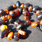 52 gram Small Beads Combination Necklace Indonesian Red White Amber for Healing A658
