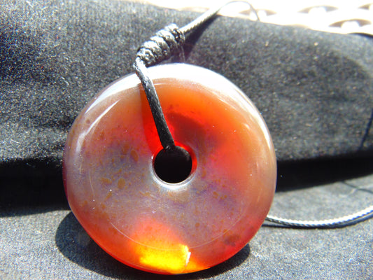 16 gr Donut Pendant Indonesian Blue Amber for Healing 26A31