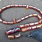 86 gr Komboloi Rosary 33+2 Beads 12x18 mm Indonesian Yellow Red Amber for Healing TT29