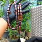 86 gr Komboloi Rosary 33+2 Beads 12x18 mm Indonesian Yellow Red Amber for Healing TT29