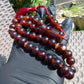 47 gr Hand Tasbih Mesbah Rosary 36 Beads 12 mm Indonesian Cherry Red Amber for Healing No.34