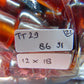 86 gr Komboloi Rosary 33+2 Beads 12x18 mm Indonesian Yellow Red Amber for Healing TT29