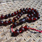 48 gr Hand Tasbih 33+3 Beads 12 mm Indonesian Dark Red Amber for Healing No.32