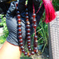 48 gr Hand Tasbih 33+3 Beads 12 mm Indonesian Dark Red Amber for Healing No.32