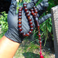 48 gr Hand Tasbih 33+3 Beads 12 mm Indonesian Dark Red Amber for Healing No.32