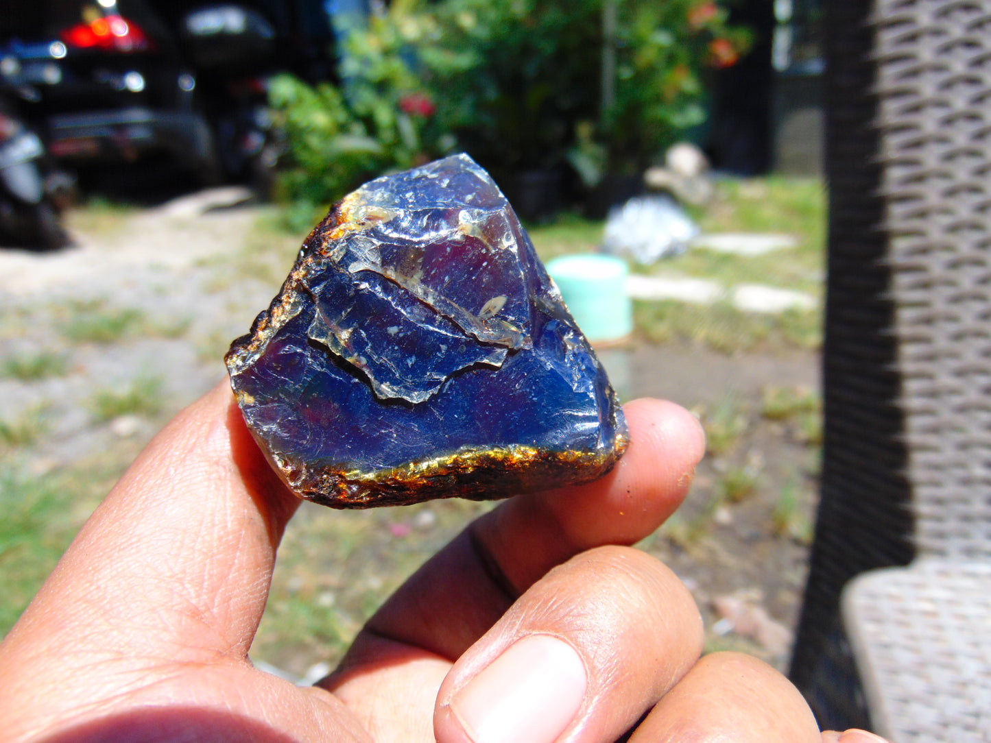 29 gram Rough Raw Indonesian Blue Amber for Healing RBM19