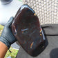 1730 gram Full polished 27x14x11 Indonesian Dark Green Blue Amber for Healing AR150