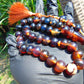 47 gr Hand Tasbih 35 Beads 12 mm Indonesian Black Blue Amber for Healing No.28