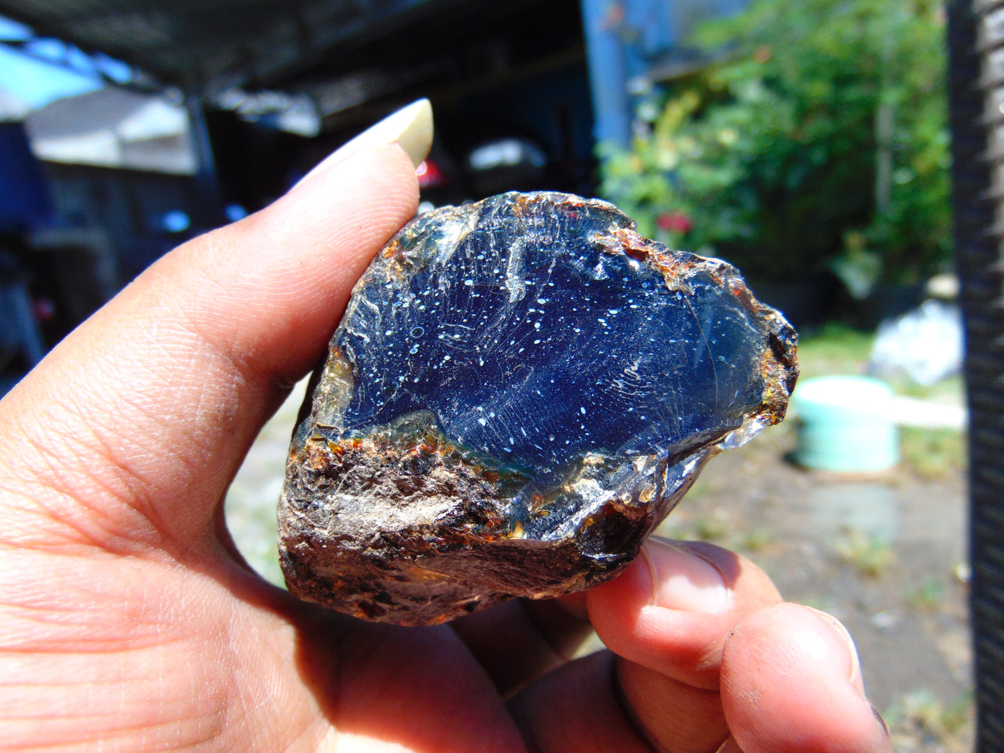 59 gram Rough Raw Indonesian Blue Amber for Healing RBM62