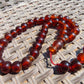49 gr Hand Tasbih Mesbah Rosary 36 Beads 12 mm Indonesian Cherry Red Amber for Healing No.35