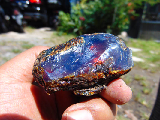 33 gram Rough Raw Indonesian Blue Amber for Healing RBM66