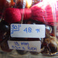 48 gr Hand Tasbih Mesbah Rosary 36 Beads 12 mm Indonesian Red White Amber for Healing No 30