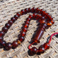 47 gr Hand Tasbih Mesbah Rosary 36 Beads 12 mm Indonesian Red Amber for Healing No 25