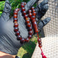 47 gr Hand Tasbih Mesbah Rosary 36 Beads 12 mm Indonesian Red Amber for Healing No 25