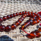 50 gr Hand Tasbih 35 Beads 12 mm Indonesian Red Amber for Healing No.26