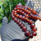 50 gr Hand Tasbih 35 Beads 12 mm Indonesian Red Amber for Healing No.26