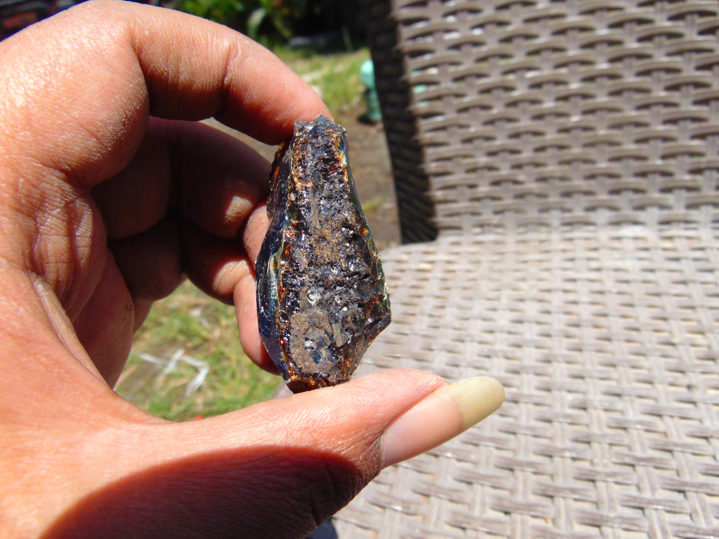 14 gram Rough Raw Indonesian Blue Amber for Healing RBM27