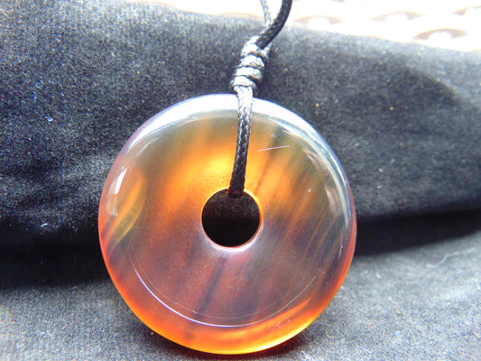 10 gr Donut Pendant Indonesian Blue Amber for Healing 26N13
