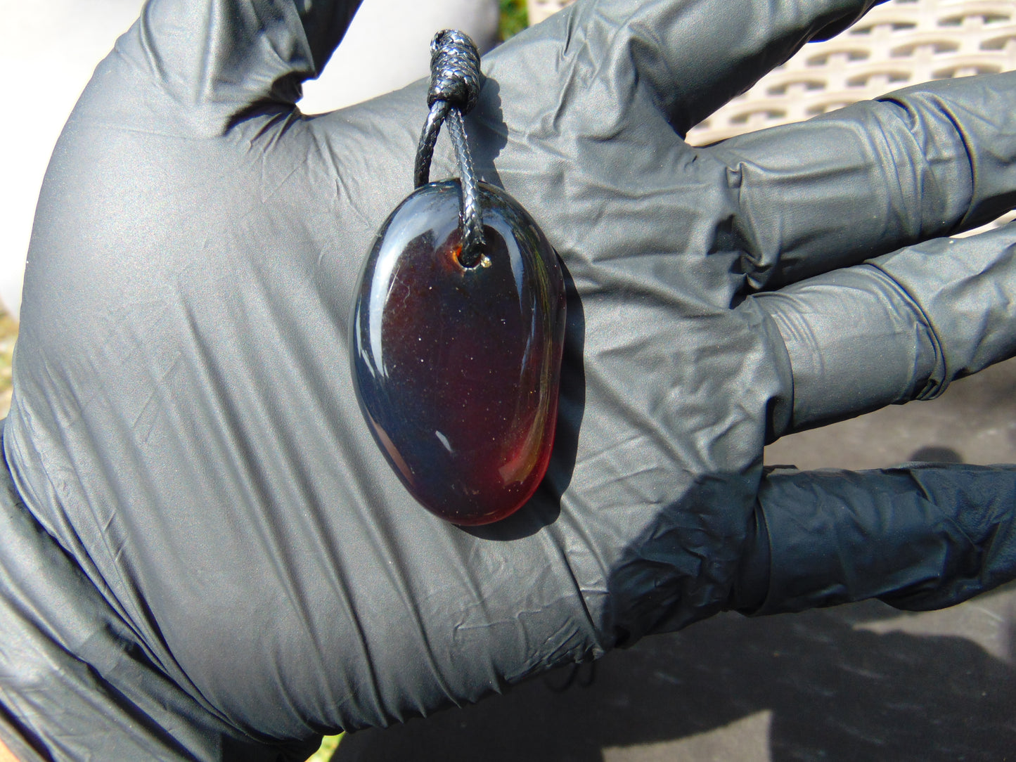 12 gr Pendant Indonesian Blue Amber for Healing PC26