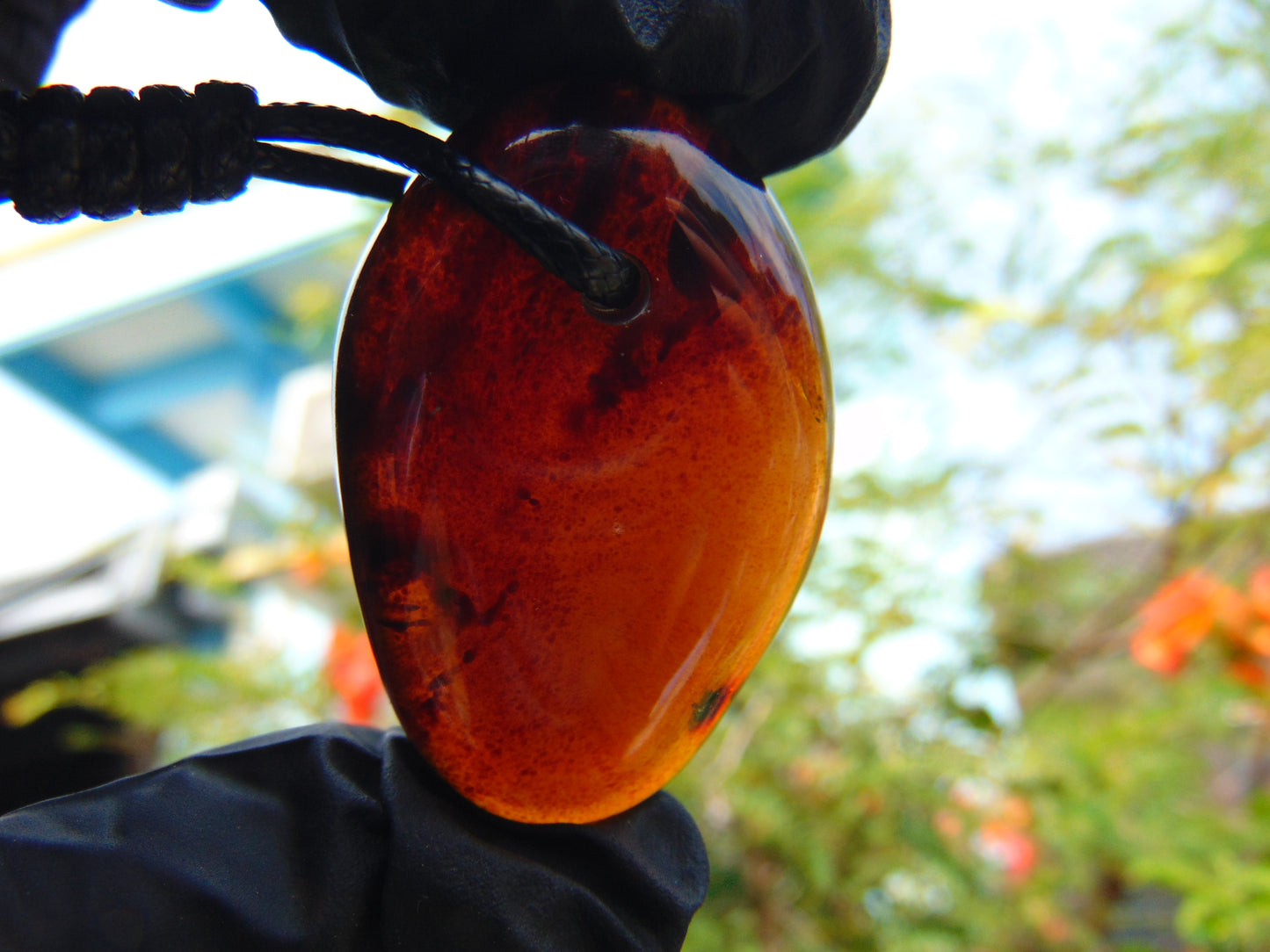 12 gr Pendant Indonesian Blue Amber for Healing PC26
