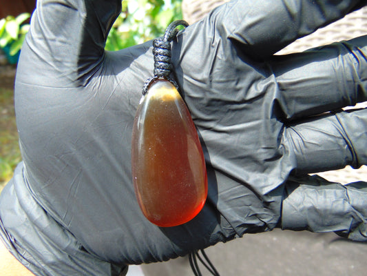 11 gr Pendant 50x25x12 mm Indonesian Amber for Healing Y13