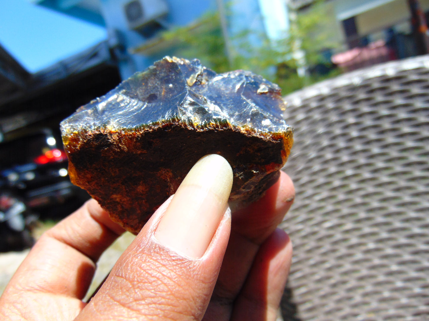 46 gram Rough Raw Indonesian Blue Amber for Healing RBM47