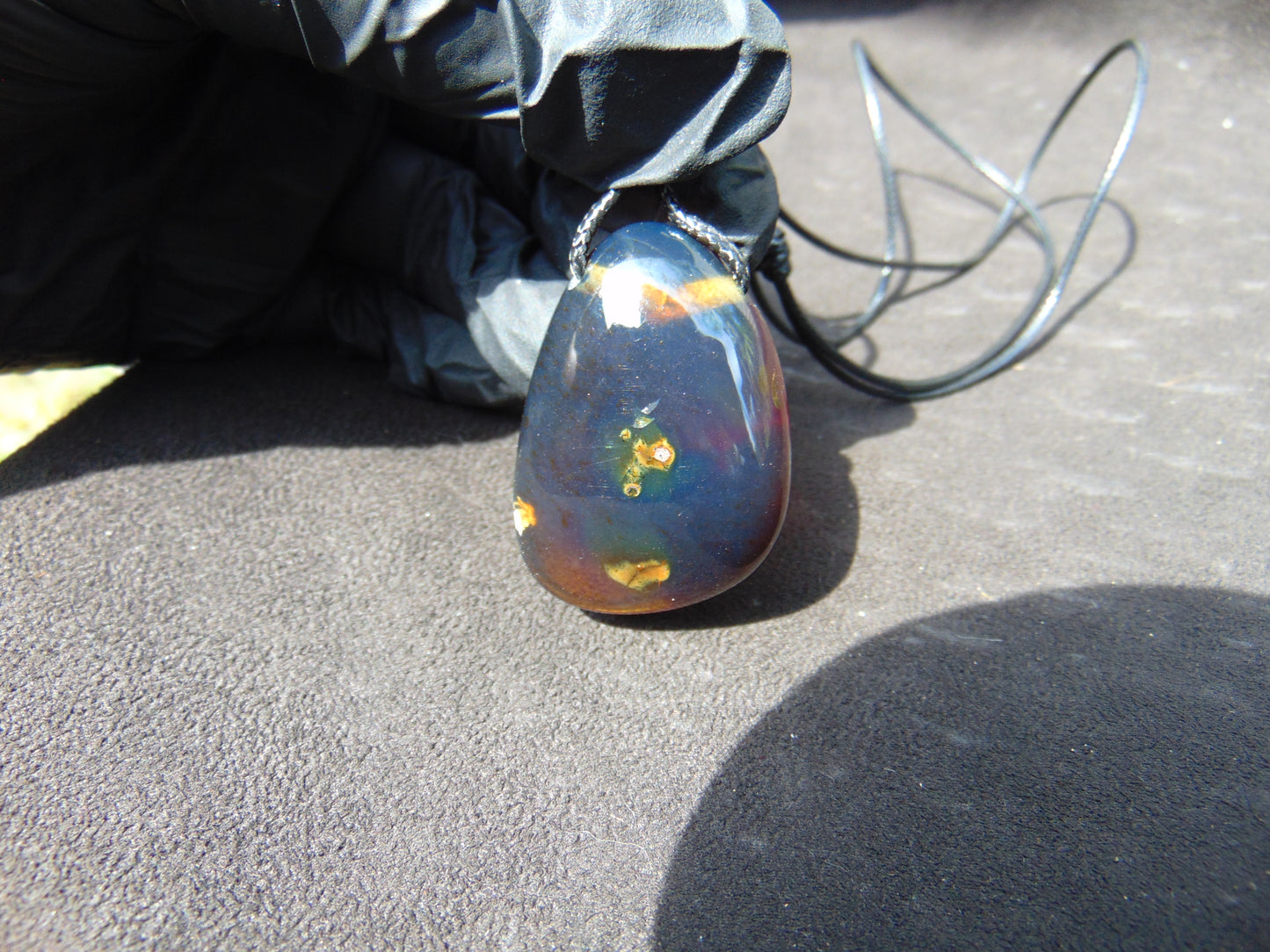 15 gr Pendant Indonesian Blue Amber for Healing PB118