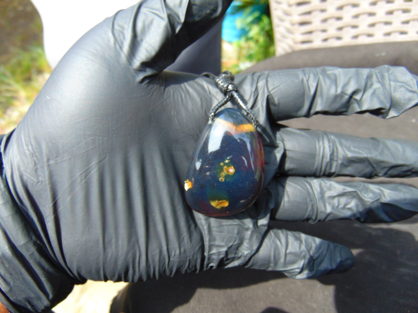 15 gr Pendant Indonesian Blue Amber for Healing PB118