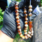 46 gr Hand Tasbih 33+3 Beads 12 mm Indonesian White Amber for Healing No.27