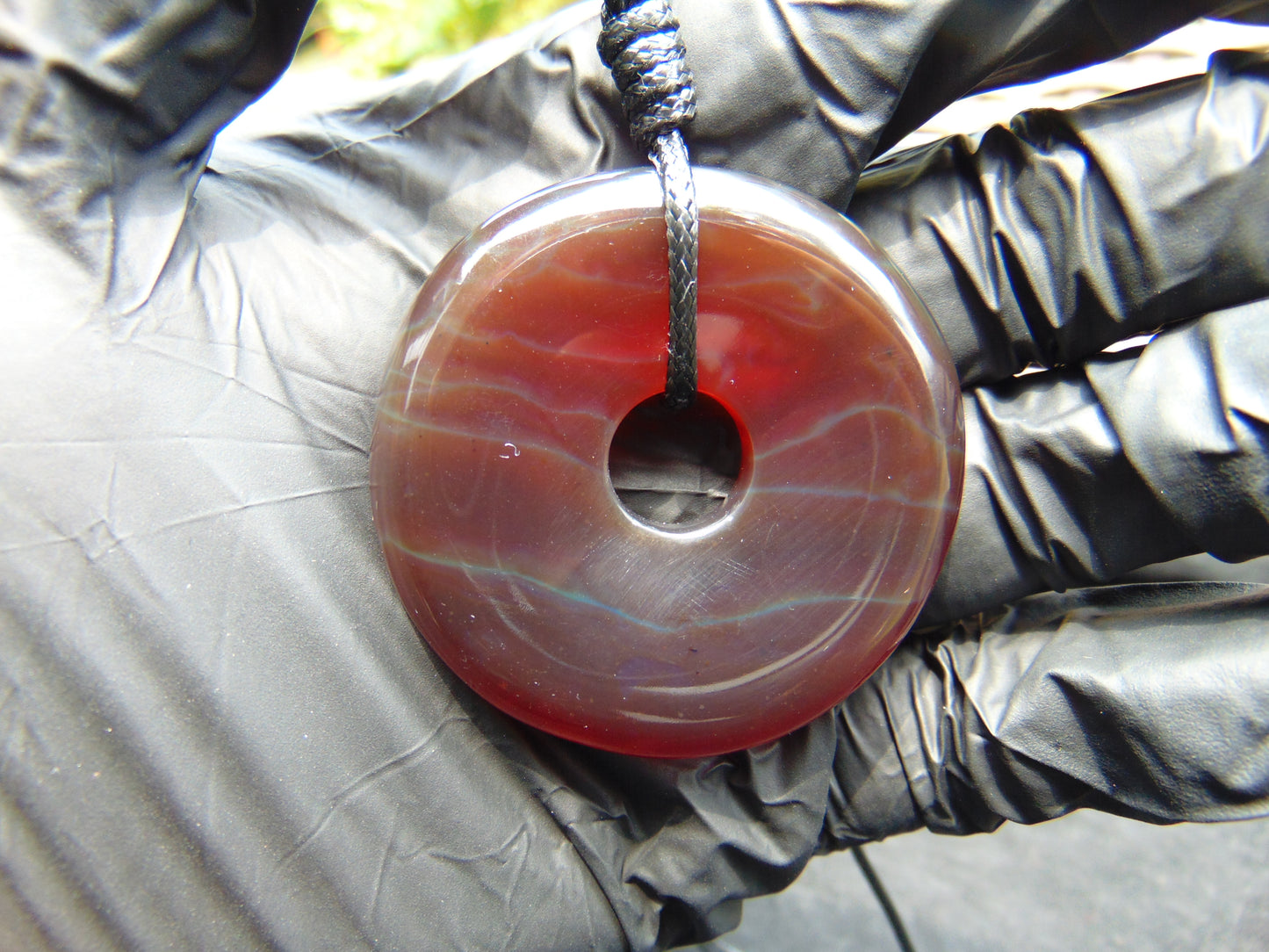 16 gr Donut Pendant Indonesian Crsytal Amber for Healing 26N9