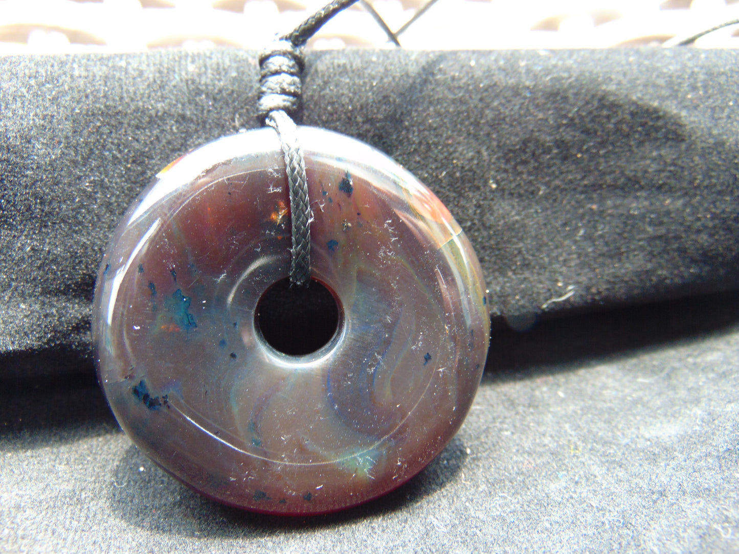 17.6 gr Donut Pendant Indonesian Amber for Healing 26N27
