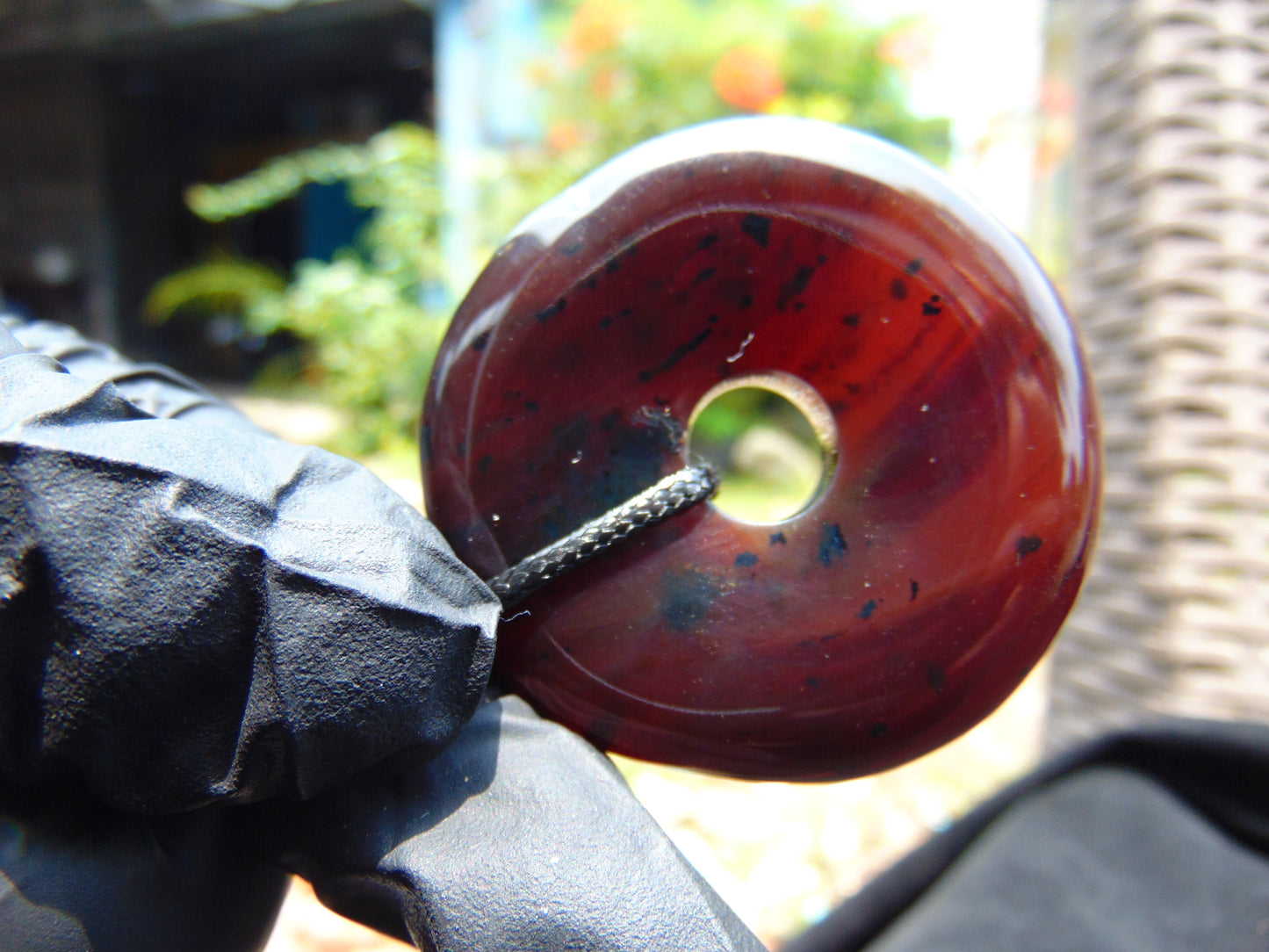 17.6 gr Donut Pendant Indonesian Amber for Healing 26N27