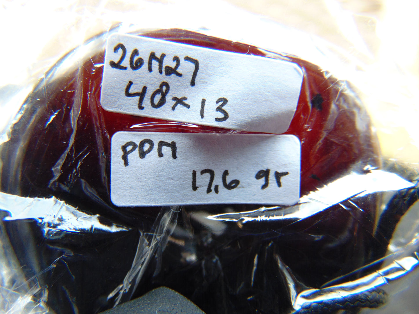 17.6 gr Donut Pendant Indonesian Amber for Healing 26N27