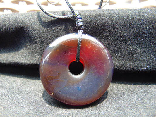18 gr Donut Pendant Indonesian Crsytal Amber for Healing 26Y28