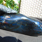 614 Gr Full Polished 20x9x4 cm Indonesia Black Blue Amber for Healing ML55
