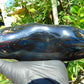 614 Gr Full Polished 20x9x4 cm Indonesia Black Blue Amber for Healing ML55