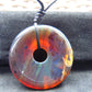 14.3 gr Donut Pendant 46x9 mm Indonesian Blue Amber for Healing 26N7