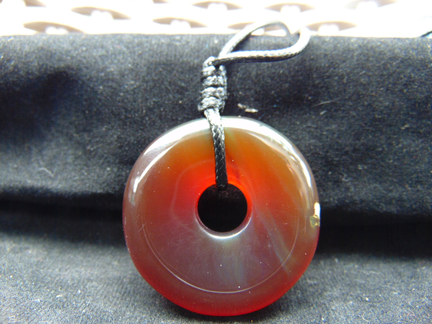 10 gr Donut Pendant Indonesian Crsytal Amber for Healing 26Y46