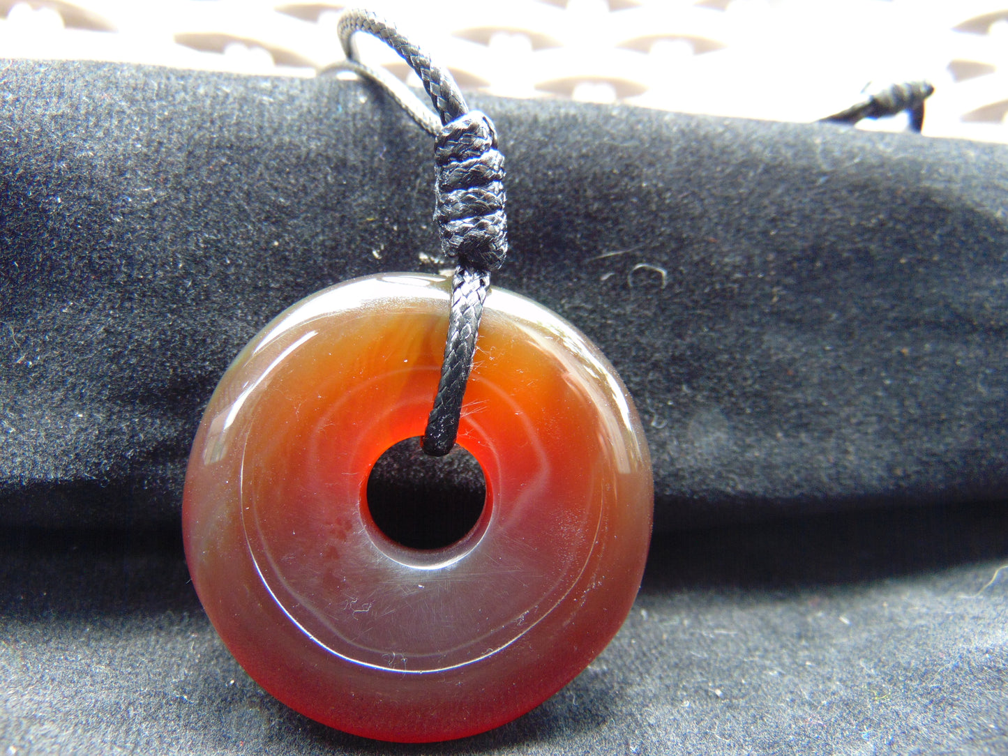 10 gr Donut Pendant Indonesian Crsytal Amber for Healing 26Y46