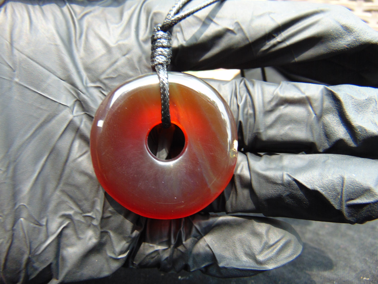 10 gr Donut Pendant Indonesian Crsytal Amber for Healing 26Y46