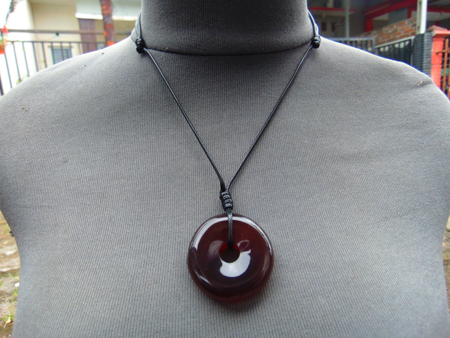 12.5 gr Donut Pendant Indonesian Amber for Healing 26N26