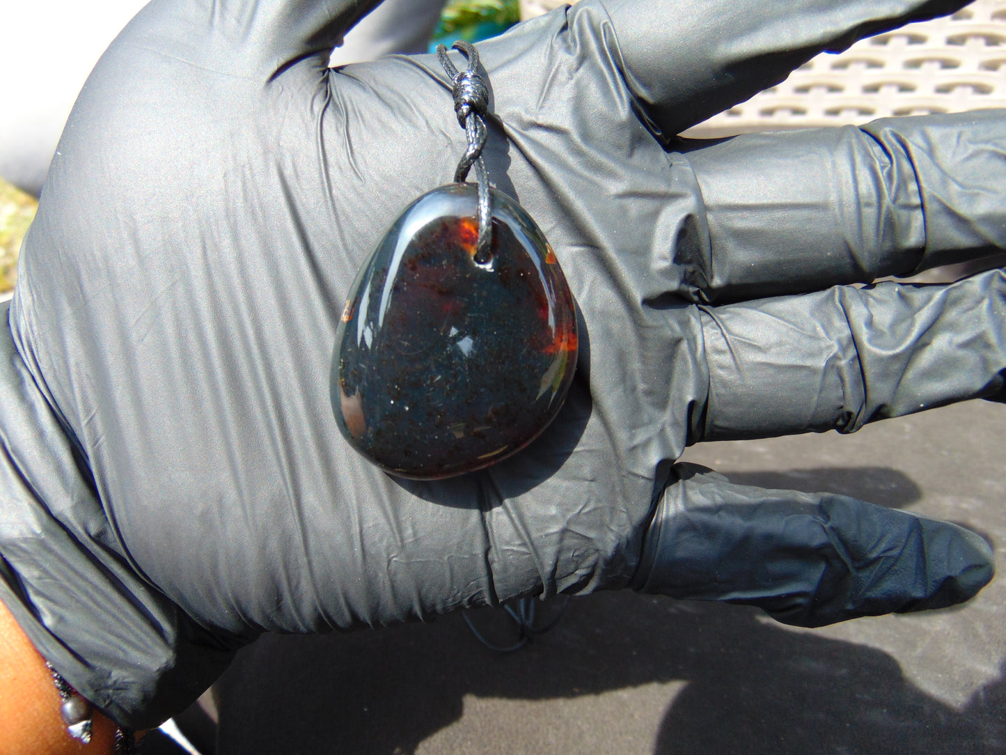 12 gr Pendant Indonesian Blue Amber for Healing PA48