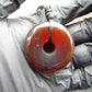 13 gr Donut Pendant Indonesian Red Amber for Healing 26Y45