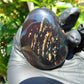 100 Gr Full Polished 77x57x39 mm Indonesia Dark Purple Blue Amber for Healing A831