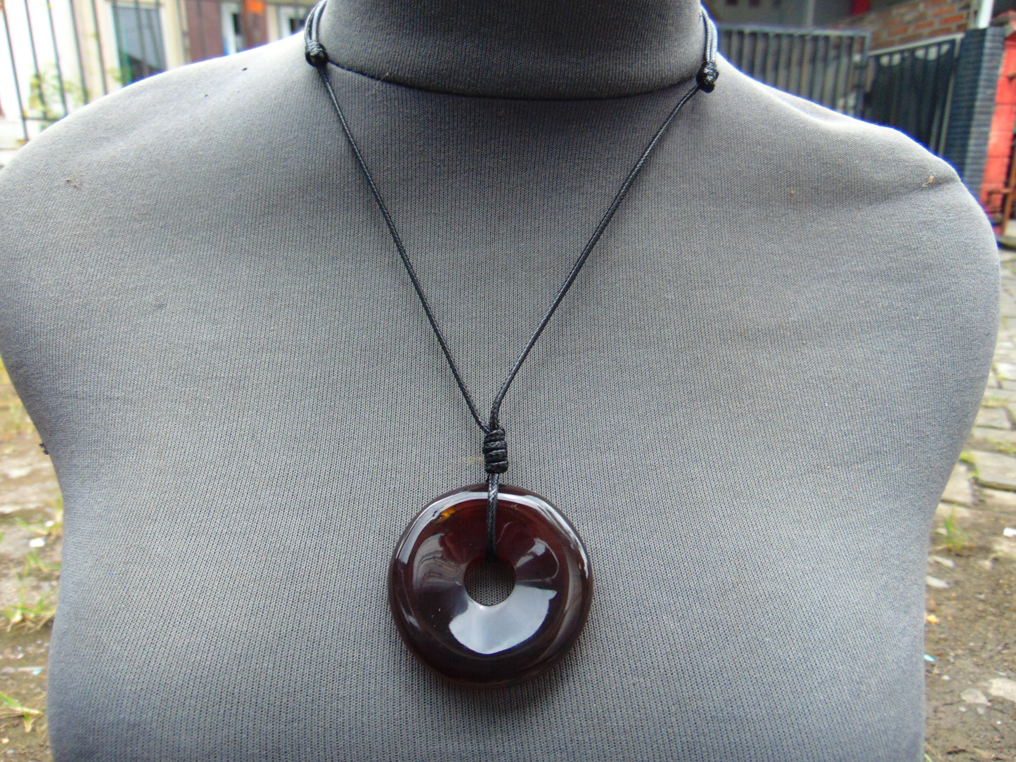 11 gr Donut Pendant Indonesian Amber for Healing 26Y47