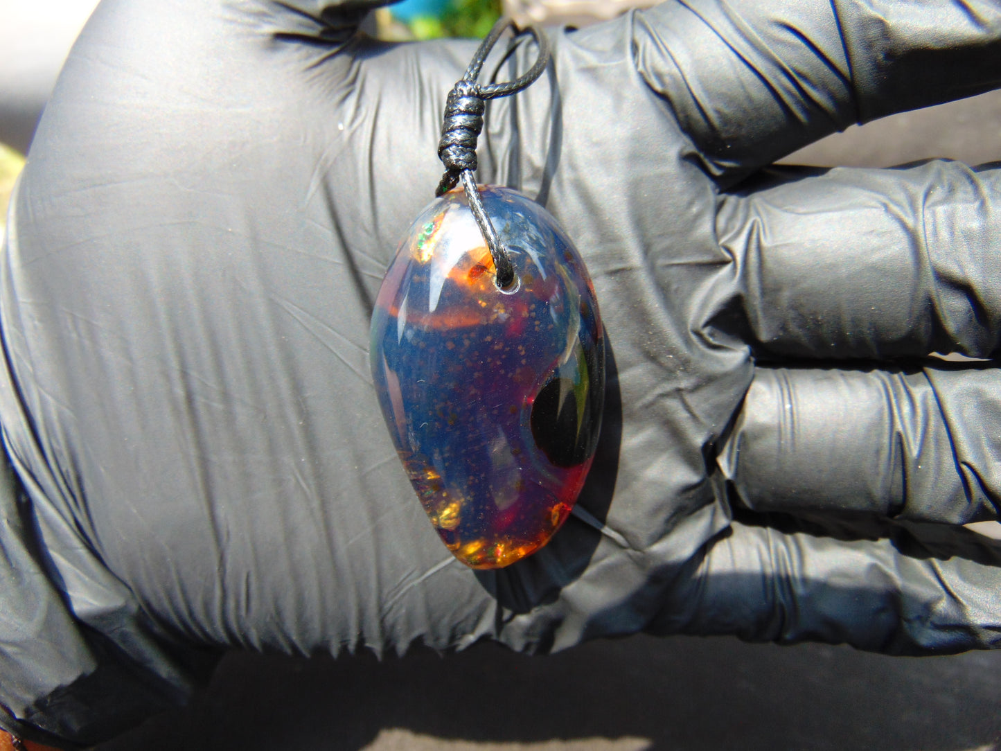 14 gr Pendant Indonesian Blue Amber for Healing PCN538